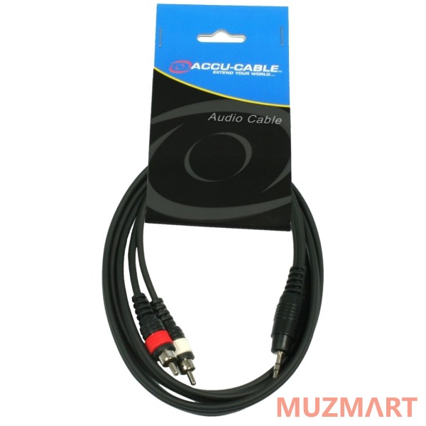 American DJ Dj AC-J3S-2RM/1,5 шнур мини/джек/2RCA 1.5 метра