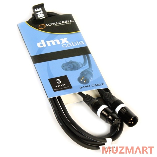 American DJ AC-DMX3/3 шнур DMX XLR/XLR, 3 метра