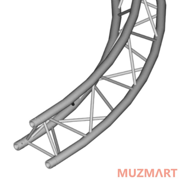 Duratruss DT 33 Circle Part 5m 45 degr сегмент круга треугольного сечения, диаметр 5 метров, 45 градусов