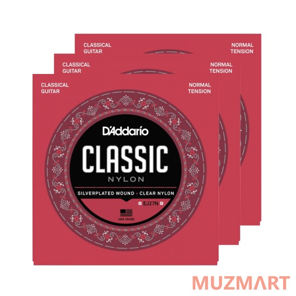 D'Addario EJ27N-3D Cтруны для классической гитары