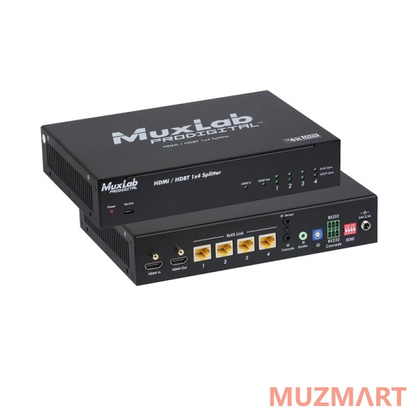 Muxlab UHD-4K Сплиттер 1x4 HDMI/HDBT