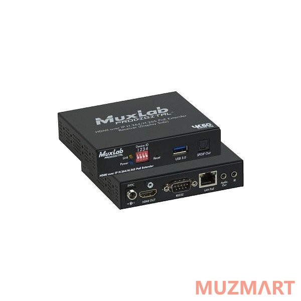 Muxlab 500762-RX Приемник-декодер HDMI и Audio over IP