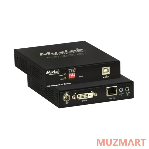 Muxlab 500771-RX Приемник-декодер DVI, USB2.0 и KVM over IP