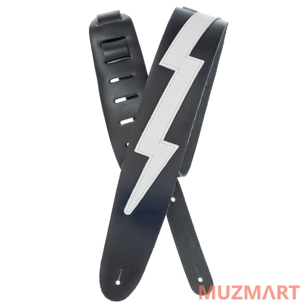 Planet Waves 25LIC03 гитарный ремень, кожа, черный, аппликация