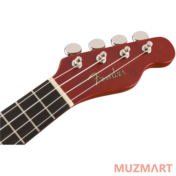 Fender UKULELE VENICE CHERRY Укулеле сопрано, цвет вишневый