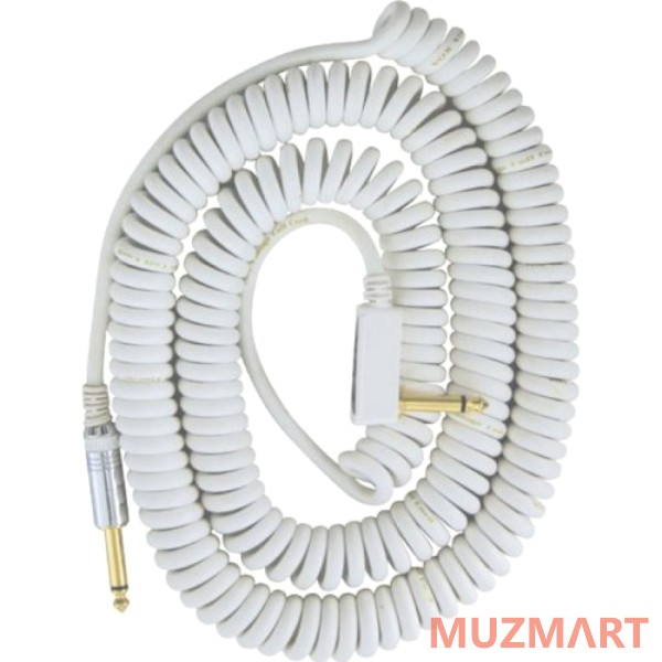 Vox Vintage Coiled Cable VCC-90WH гитарный кабель, белый