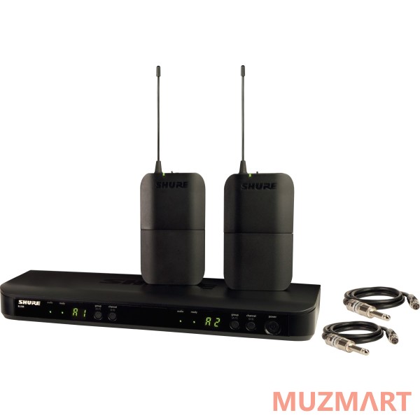 Shure BLX188E M17 662-686 MHz двухканальная радиосистема с двумя поясными передатчиками BLX1