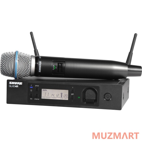 Shure GLXD24RE/B87A Z2 2.4 GHz Цифровая радиосистема GLXD Advanced с капсюлем микрофона BETA 87