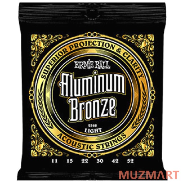 Ernie Ball 2568 Струны для акустической гитары ALUMINUM BRONZE LIGHT