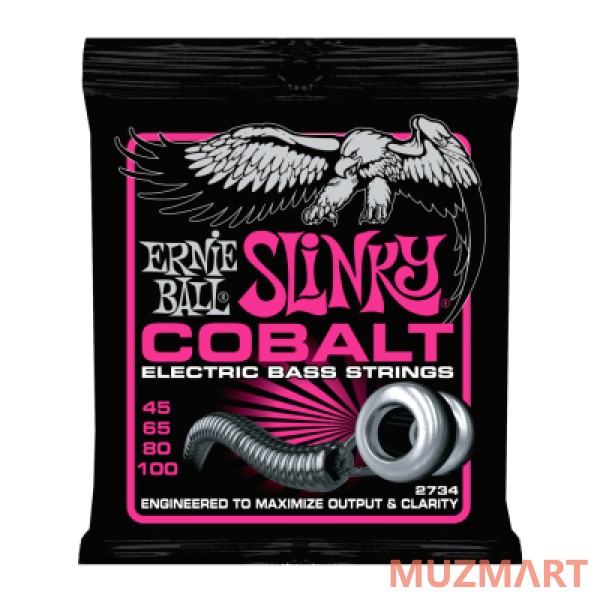 Ernie Ball 2734 Струны для бас-гитары Cobalt Bass Super Slinky