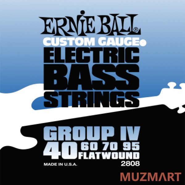 Ernie Ball P02808 FlatWound Group IV Струны для бас-гитары Flat Wound Bass Group IV