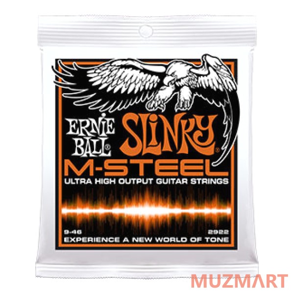 Ernie Ball 2922 Струны для электрогитары m-steel hybrid slinky