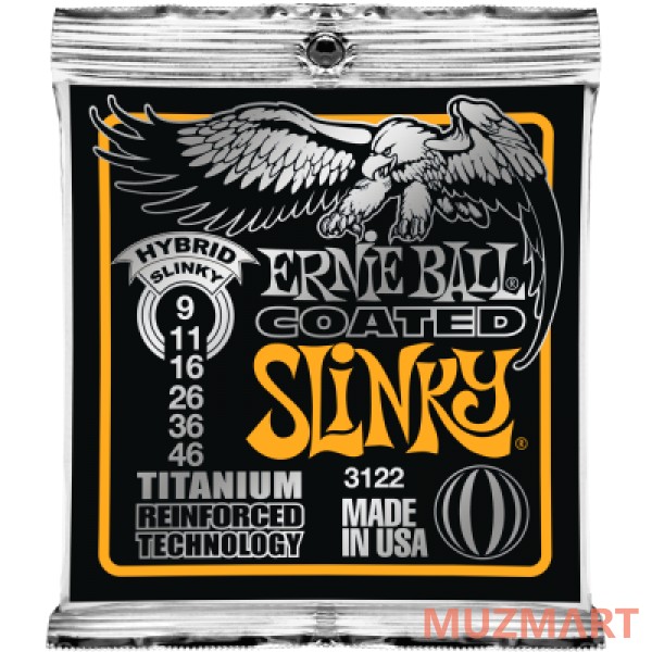 Ernie Ball 3122 струны для электрогитары Titanium RPS
