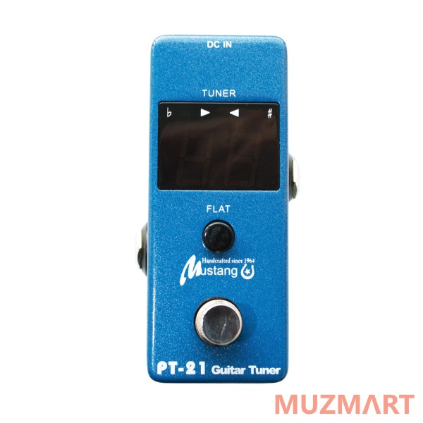 Mustang PT-21 гитарная педаль тюнер Pedal Tuner/корпус металл