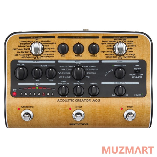 Zoom AC-3 Процессор для акустической гитары