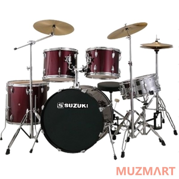 Suzuki SDS-200WR Барабанная установка (14"12"13"16"22") цвет краcный