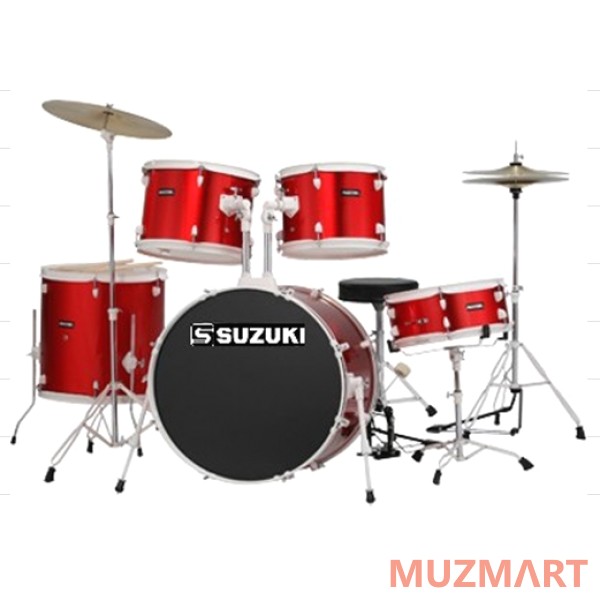 Suzuki SDS-301MR Барабанная установка (14"12"13"16"22") цвет красный