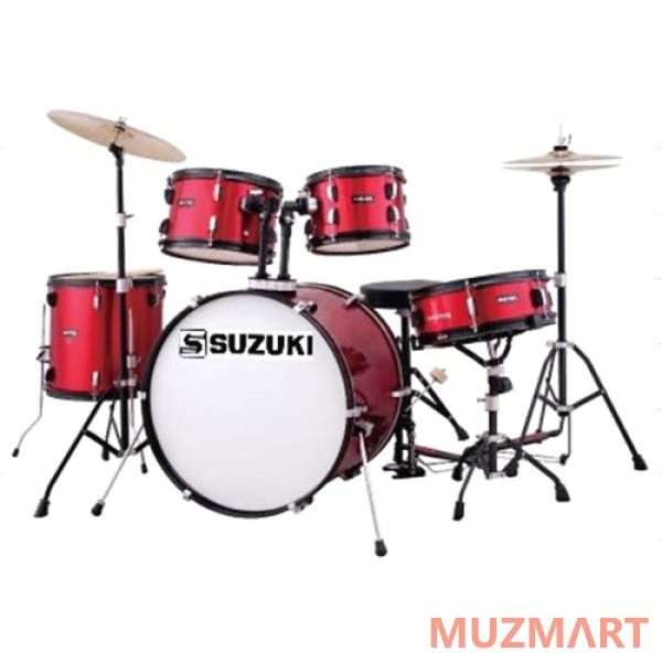 Suzuki SDS-603WR Барабанная установка (14"12"13"16"22") цвет красный