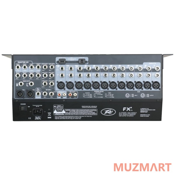 Peavey fx2-16 16-канальный рэковый гибридный аналого-цифровой микшер