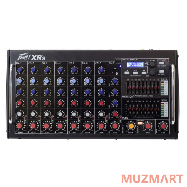 Peavey XR-S 8-канальный активный микшерный пульт с USB, Bluetooth