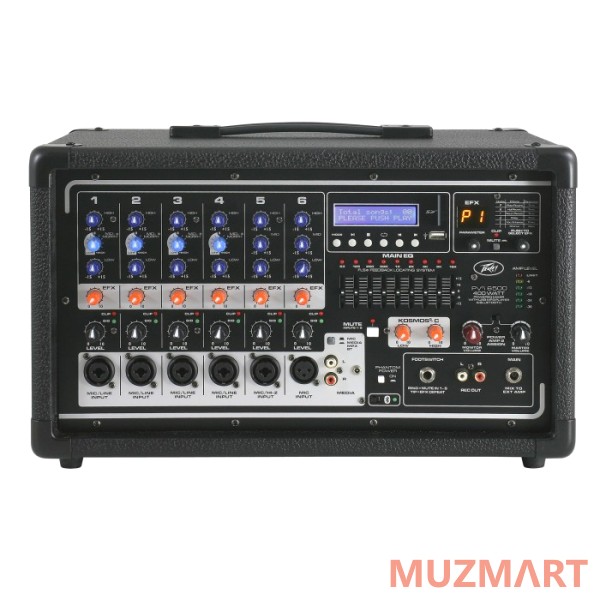 Peavey PVi 6500 6-канальный активный микшерный пульт с USB, Bluetooth