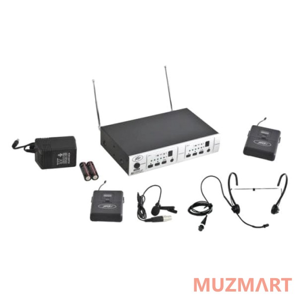 Peavey pv 16dr channel uhf dual receiver - bl/bhs 16-канальная радиосистема UFH