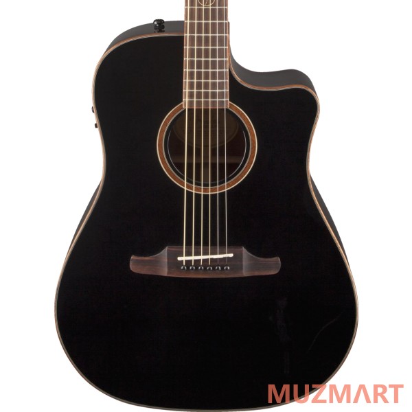 Fender F1020SCE DREADNOUGHT BLACK электроакустическая гитара