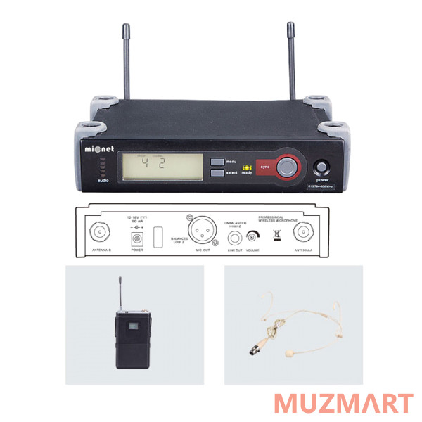 Micnet P-HS Радиосистема с головной гарнитурой