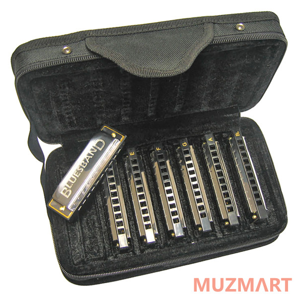 Hohner M91105 Blues Harmonica Set Набор состоит из 7-ми гармошек Bluesband