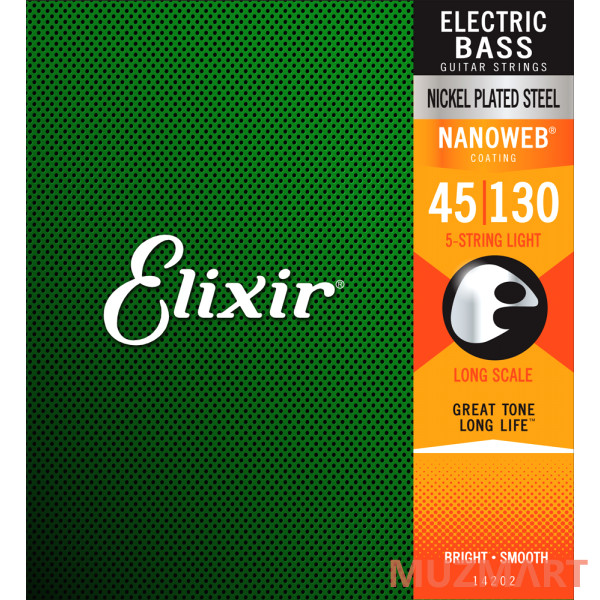 Elixir 14202 NanoWeb Струны для бас-гитары
