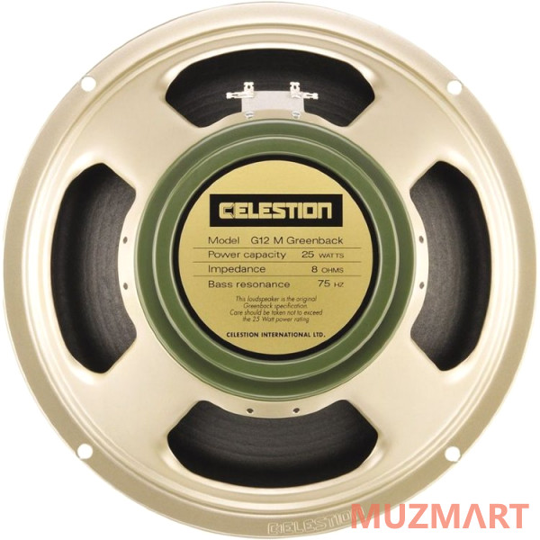 Celestion G12(M) Greenback (G12-25W) (T1220AWD) Динамик для гитарных комбо