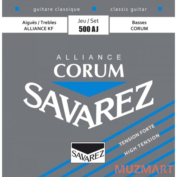 Savarez 500AJ Corum Alliance Blue high tension Струны для классической гитары