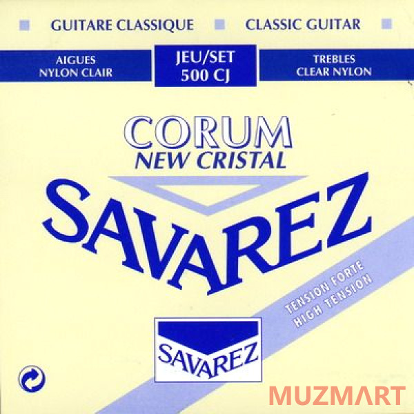 Savarez 500CJ Corum New Cristal Blue high tension Струны для классической гитары