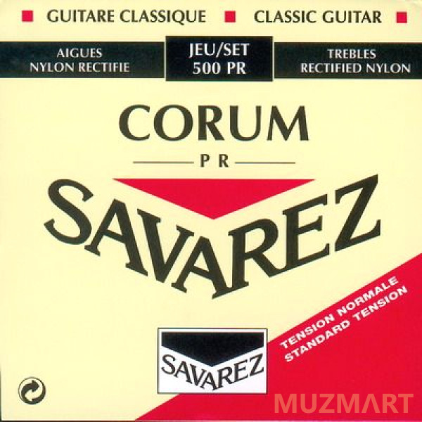 Savarez 500PR Corum Traditional Red standard tension Струны для классической гитары