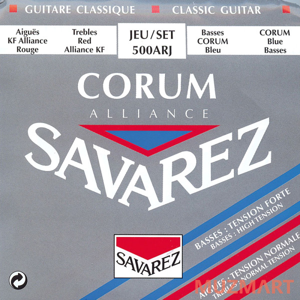 Savarez 500ARJ Corum Alliance Red/ Blue Струны для классической гитары