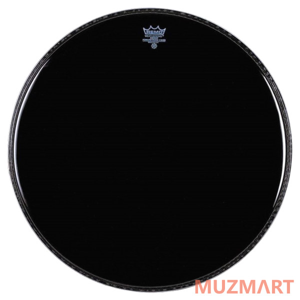 Remo P3-1024-ES 24" Powerstroke Ebony Передний пластик для бас-барабана 24"