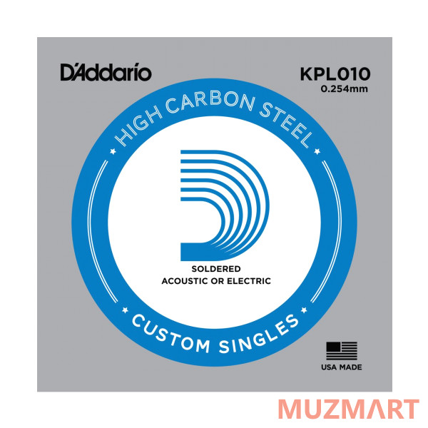 D'Addario KPL010 Одиночная струна для электрогитары