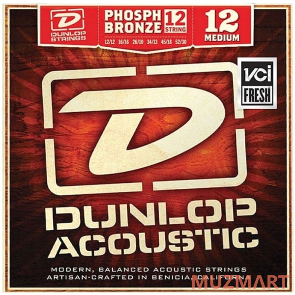 Dunlop DAP1252J Струны для 12-ти струнной акустической гитары