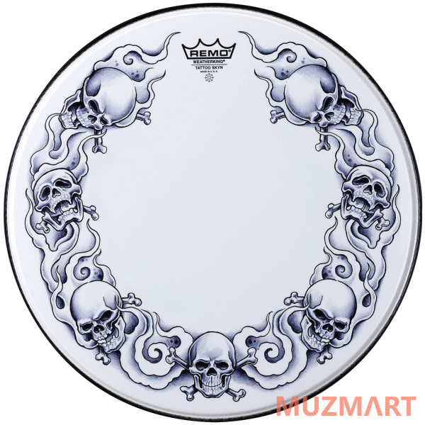 Remo PA-1322-TT-T01 22" Tattoo Skyn Передний пластик для бас-барабана