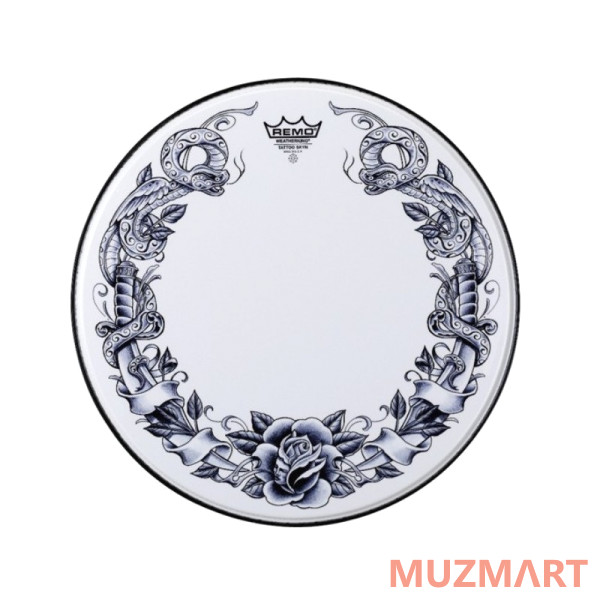 Remo PA-1322-TT-T02 22" Tattoo Skyn Передний пластик для бас-барабана