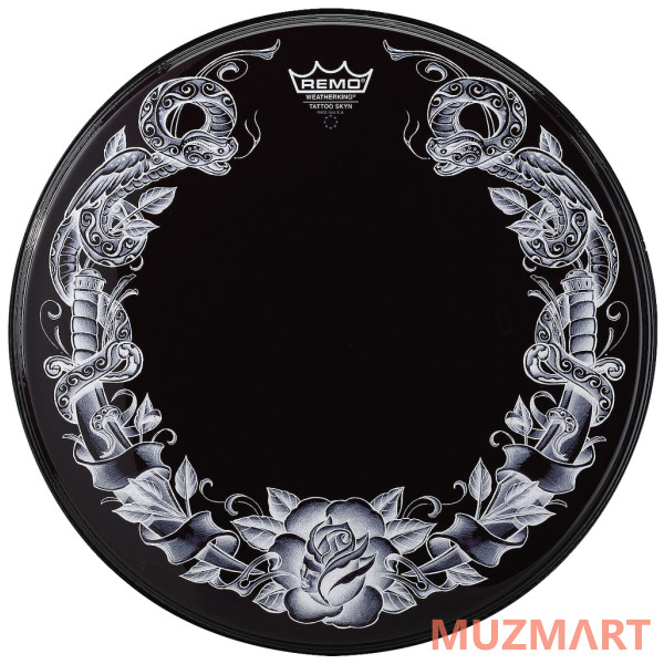 Remo PA-1322-TT-T04 22" Tattoo Skyn Передний пластик для бас-барабана