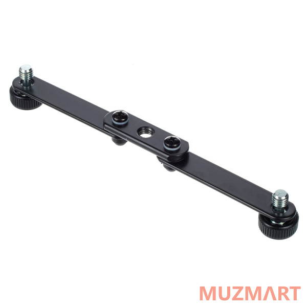 K&M 23510-300-55 Держатель для двух микрофонов с поворотными секциями