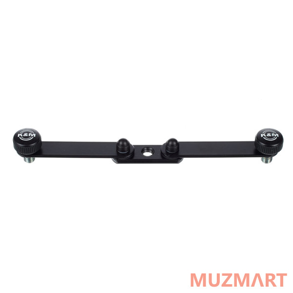 K&M 23510-300-55 Держатель для двух микрофонов с поворотными секциями