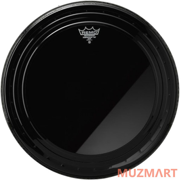 Remo PR-1422-00 22" Powerstroke Pro Ebony Пластик для бас-барабана 22"
