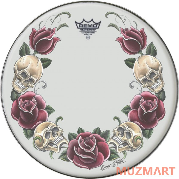 Remo PA-1322-TT-T05 22" Tattoo Skyn Передний пластик для бас-барабана