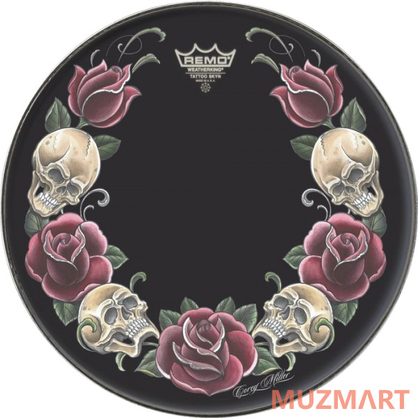Remo PA-1322-TT-T07 22" Tattoo Skyn Передний пластик для бас-барабана