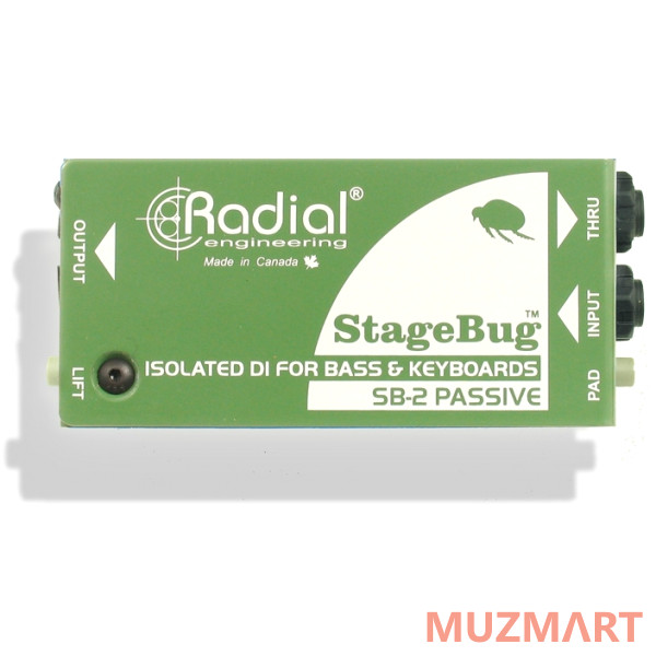Radial SB-2 Пассивный дирерект-бокс для баса, акустической гитары и клавиш