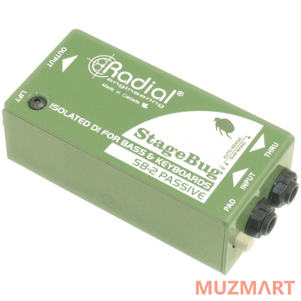 Radial SB-2 Пассивный дирерект-бокс для баса, акустической гитары и клавиш