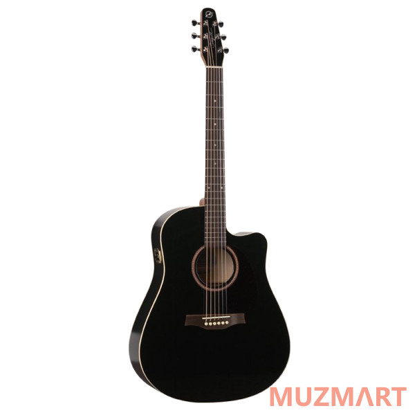 Seagull ENTOURAGE CW QI Black GT Электроакустическая гитара с кейсом
