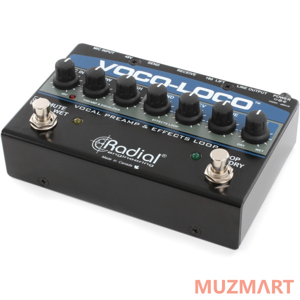 Radial Voco-Loco Микрофонный предусилитель и петля эффектов